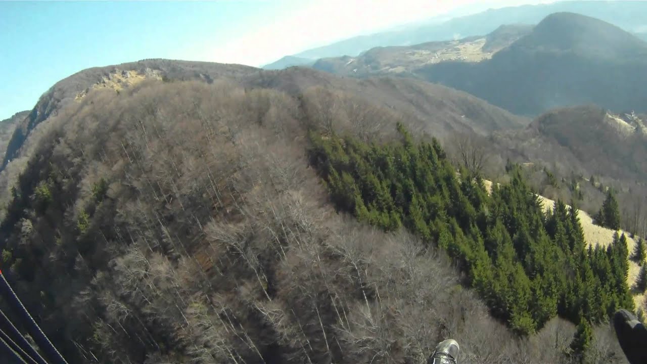 Velika Planina - polet s padalom v Kamnik