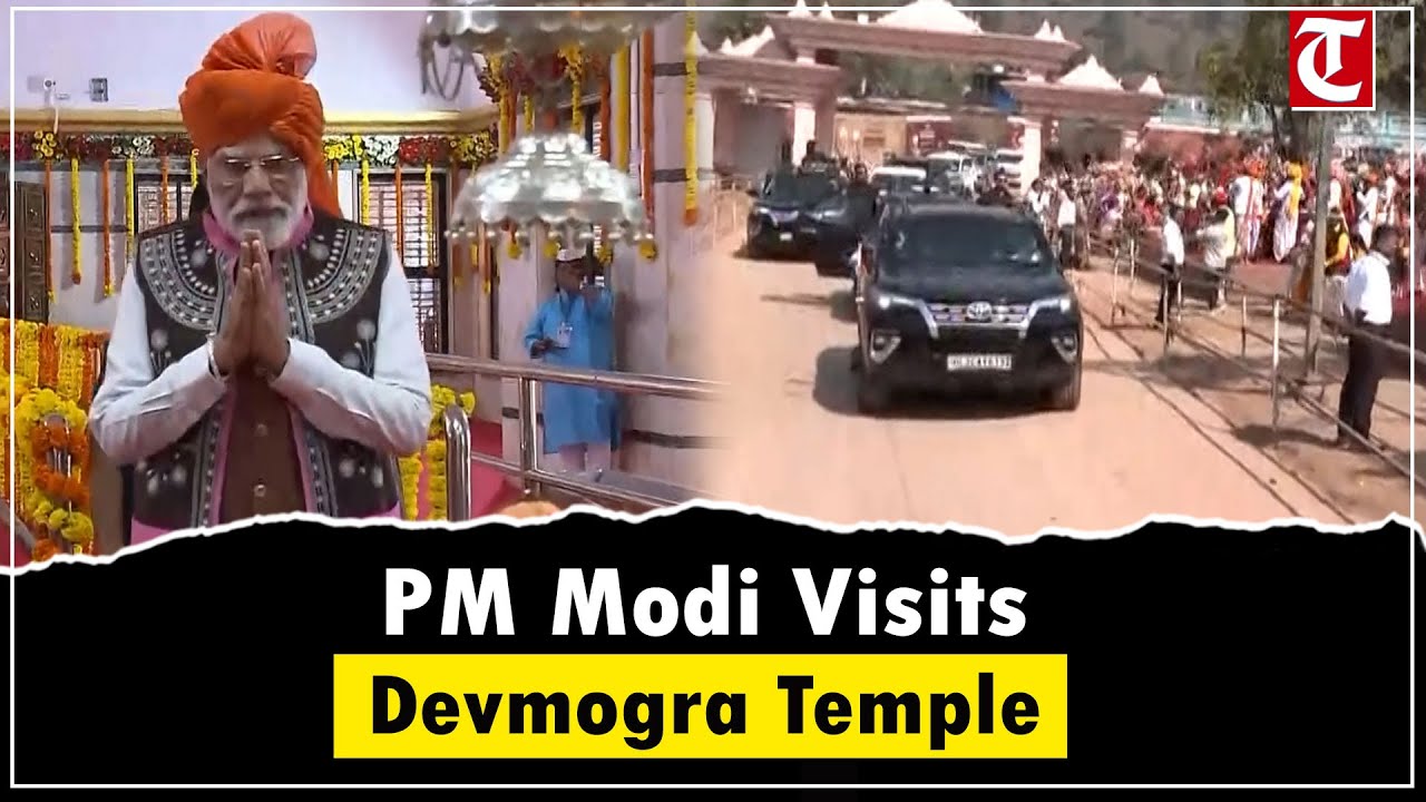 PM Modi Holds Narmada Roadshow, Prays at Devmogra Temple; Gujarat CM Joins Event