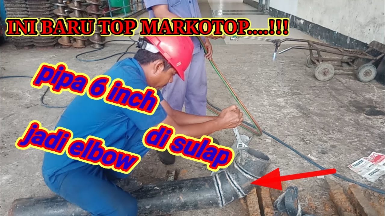 GAK SEMUA BISA....!!! Cara membuat elbow dari pipa 6 inch.