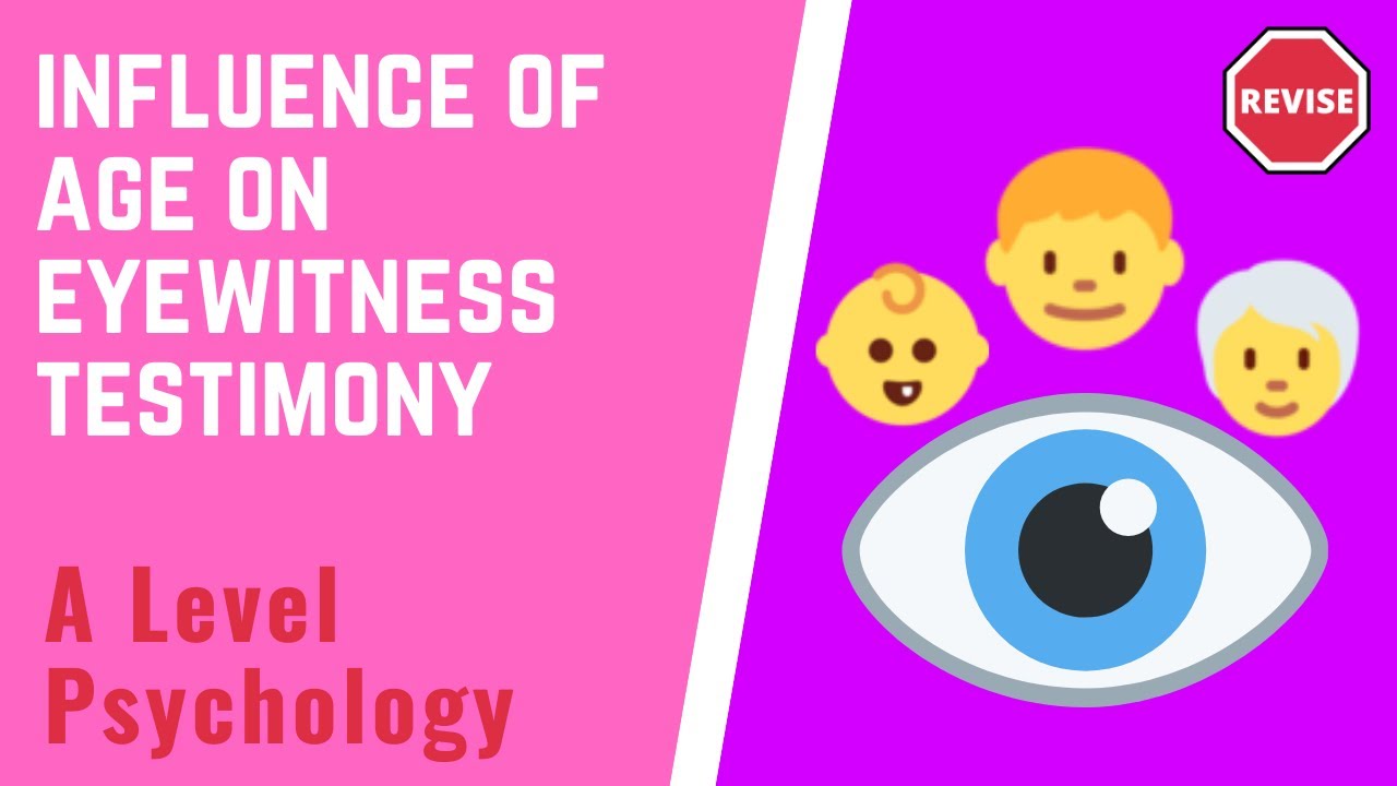 A Level Psychology - Influence of Age on Eyewitness Testimony