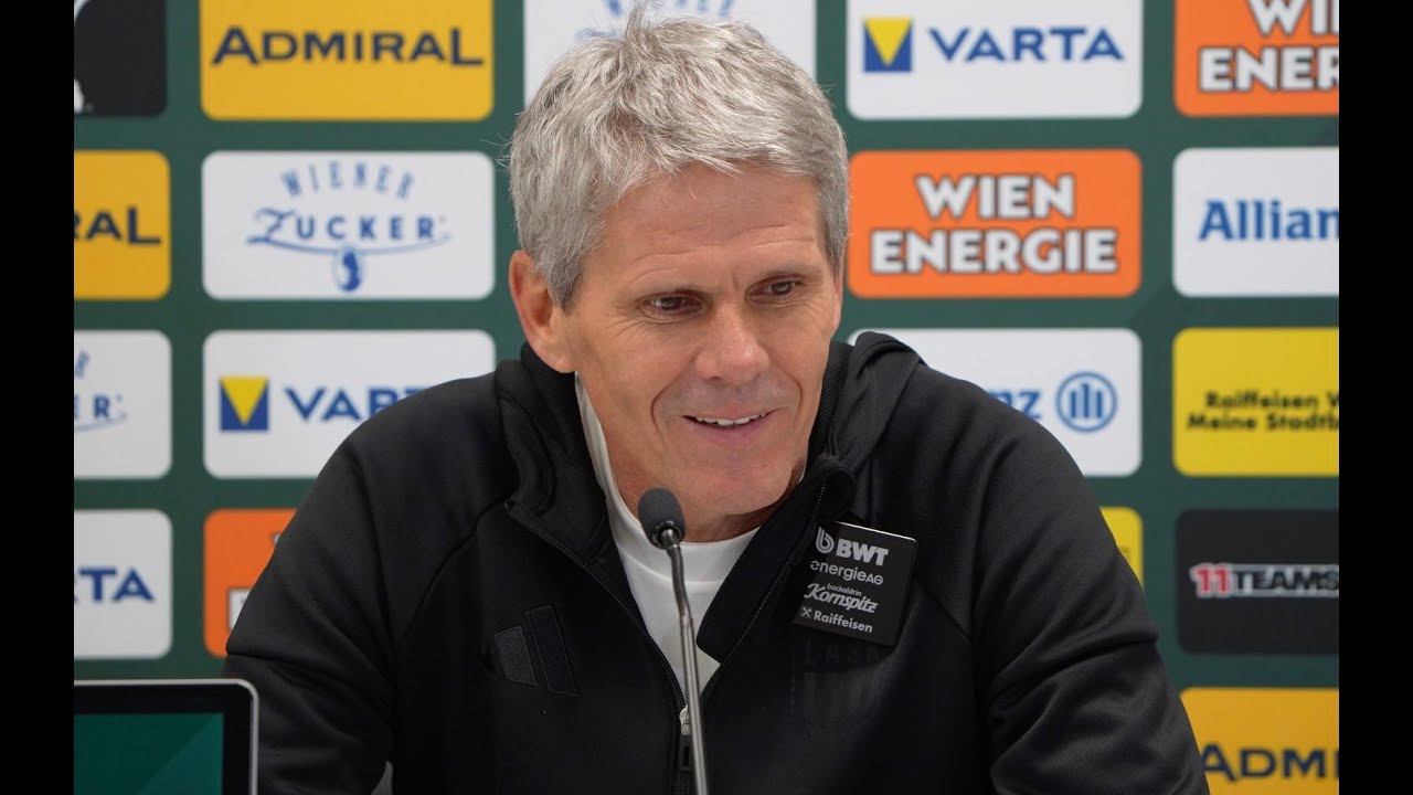 Pressekonferenz mit LASK-Trainer Didi Kühbauer nach dem Auswärtssieg beim SK Rapid