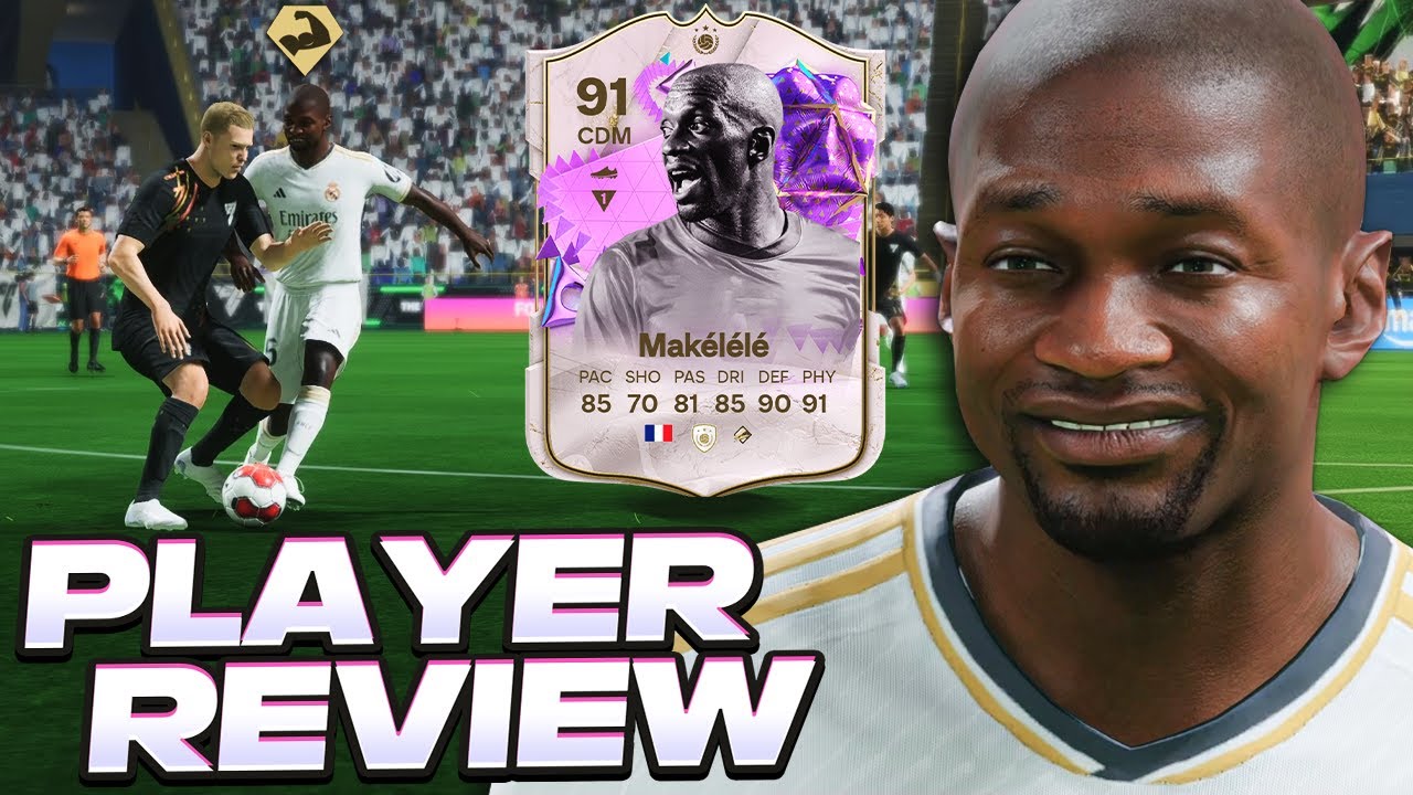 MUITO MAIS QUE UM VOLANTE MARCADOR! | MAKÉLÉLÉ 91 - ICON FUT BIRTHDAY PLAYER REVIEW I FC 24