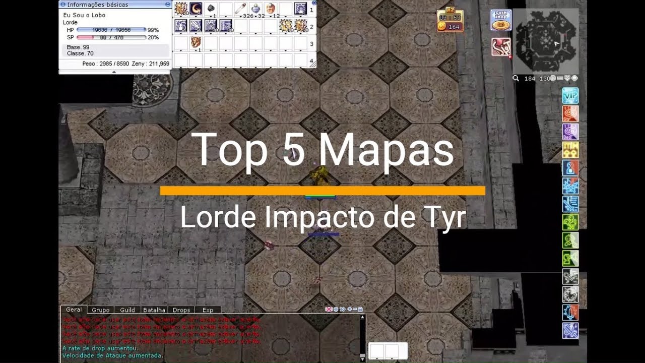 Lord Knight Lobo - Top 5 Maps to farm - Bowling Bash Build - Ragnarok PreRenewal
