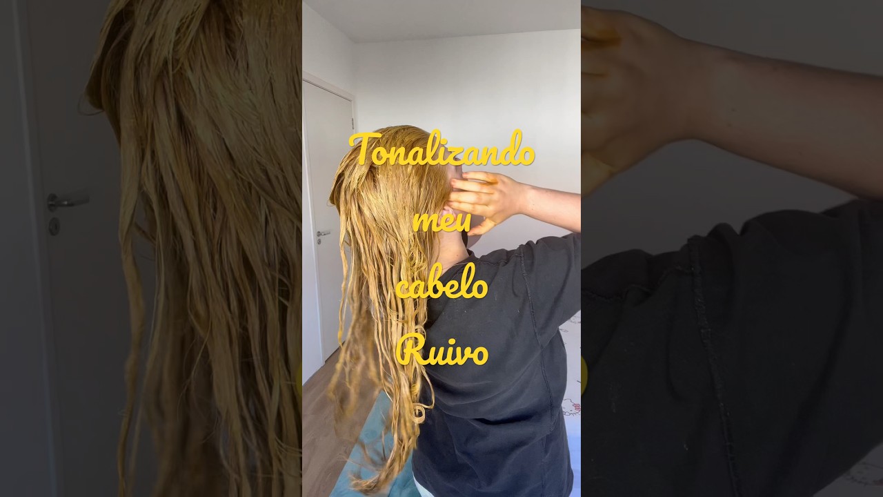 Tonalizando meu cabelo ruivo, no v&iacute;deo explico tudo! #ruivo #ruivoacobreado #strawberry