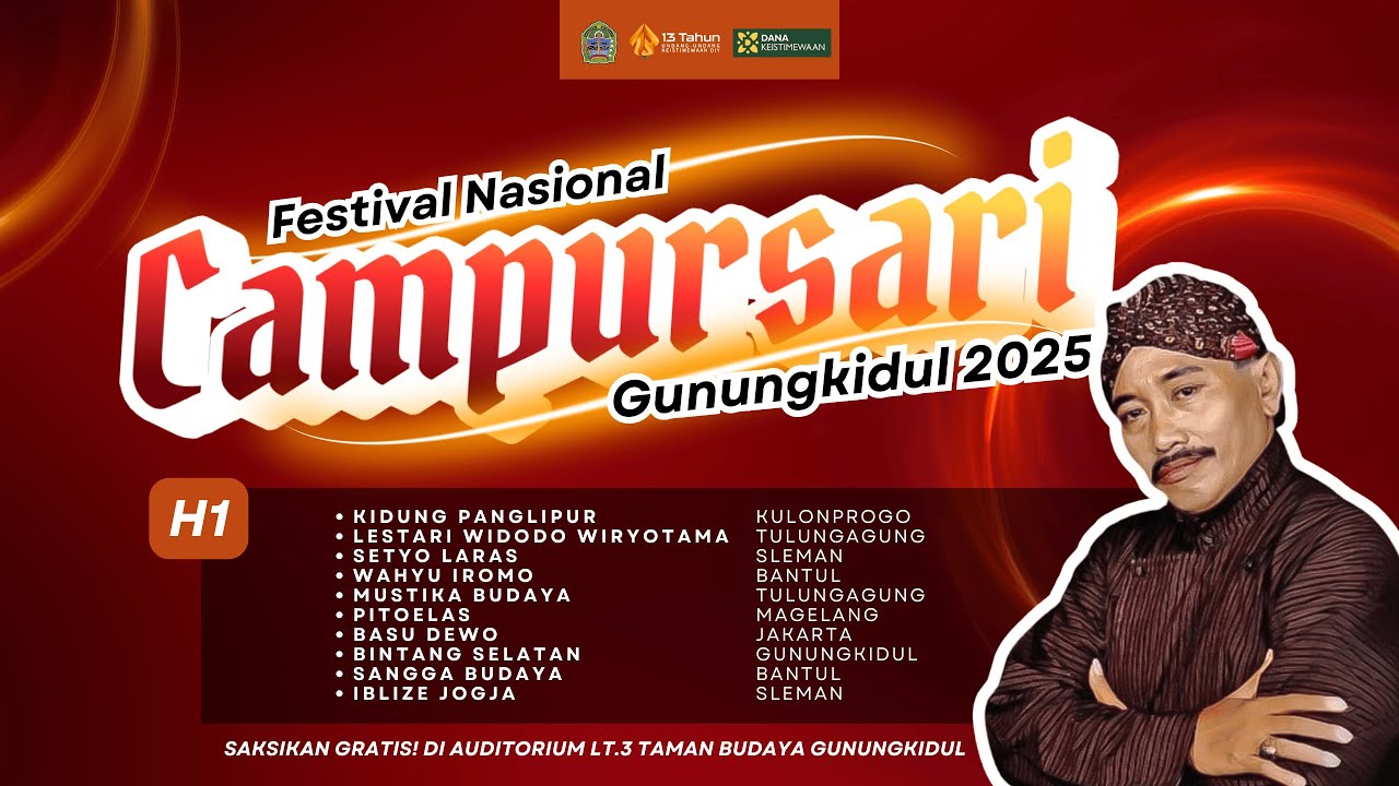 (HARI 1) FESTIVAL NASIONAL CAMPURSARI GUNUNGKIDUL 2025