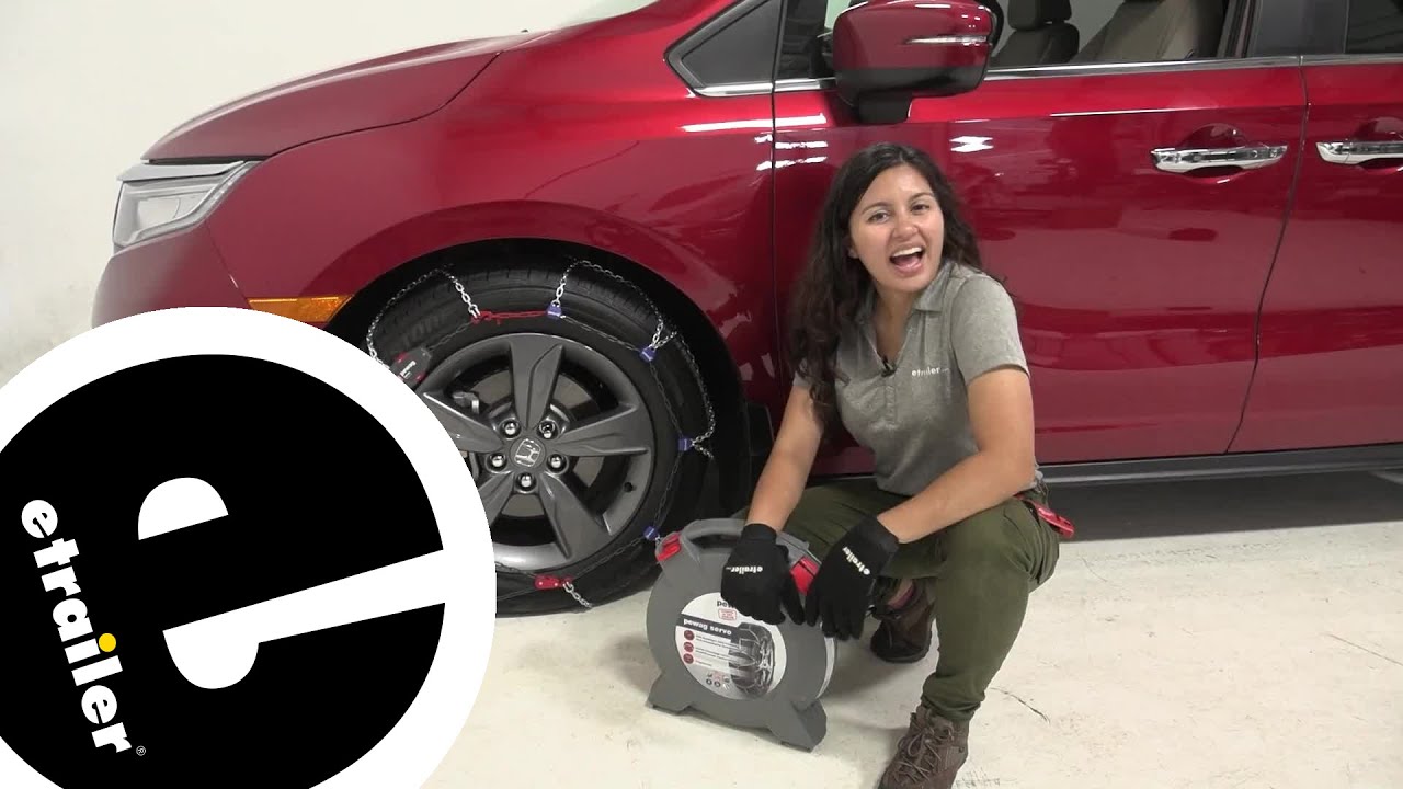 etrailer | Beginner’s Guide to Installing the pewag Servo RS Tire Chains on a 2021 Honda Odyssey