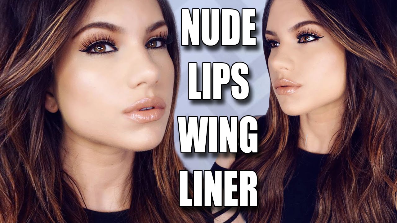 Nude Lips & Winged Eyeliner | MAKEUP TUTORIAL