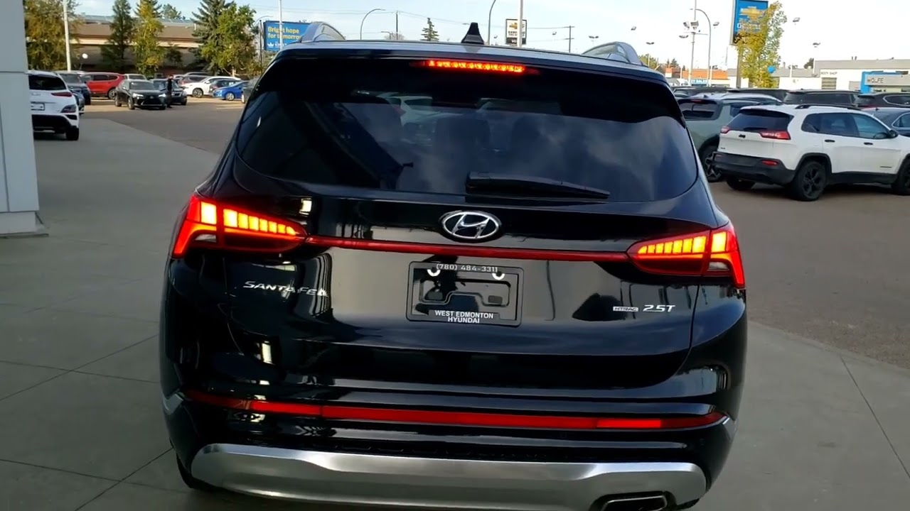 2023 Hyundai Santa Fe Calligraphy black with beige interior