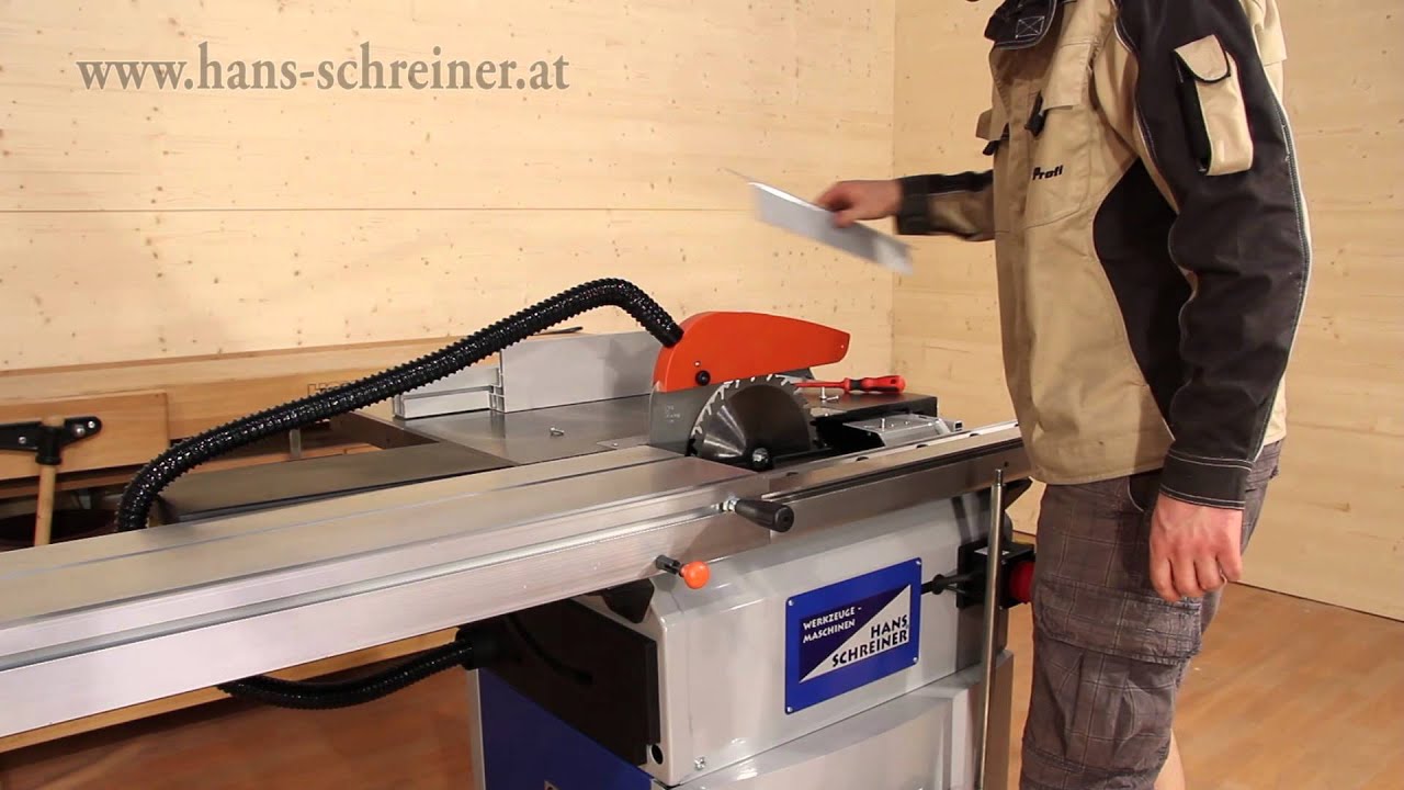 Die perfekte Kreissäge Hans Schreiner HTS250 mit Formattisch für alle Sägearbeiten