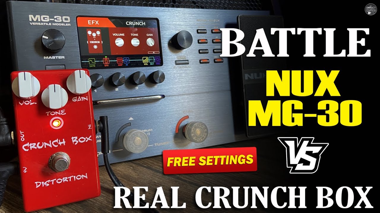 Battle! REAL CRUNCH BOX vs NUX MG-30 | Identical?