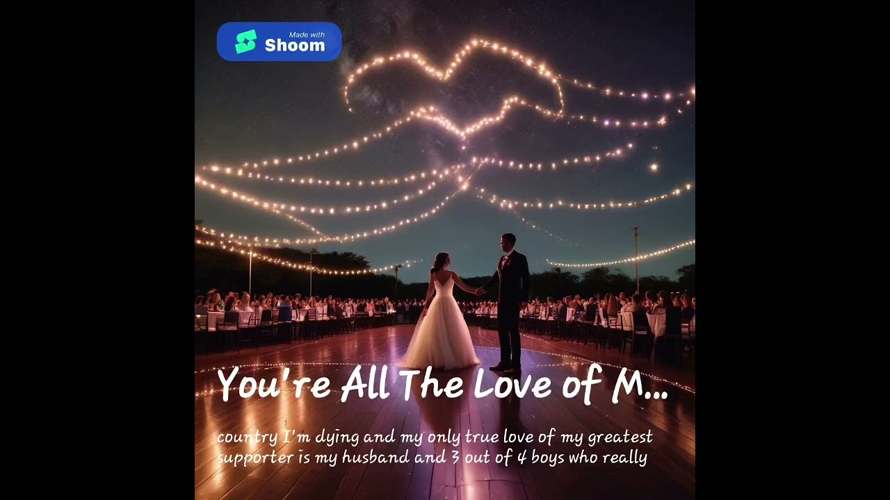 You're all the love of my life ♥️ For my husband after I pass due to terminal illness 