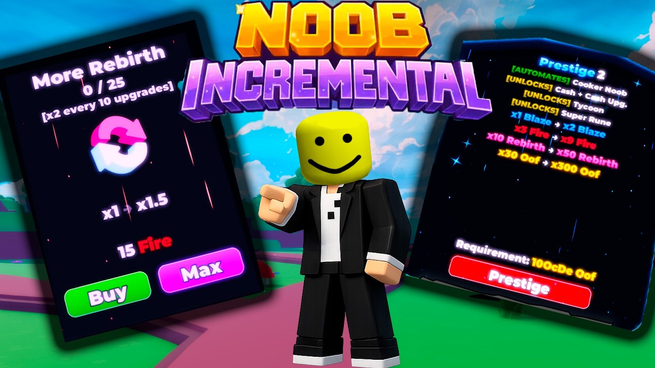 Я СТАЛ СИЛЬНЕЙШИМ в NOOB INCREMENTAL ROBLOX
