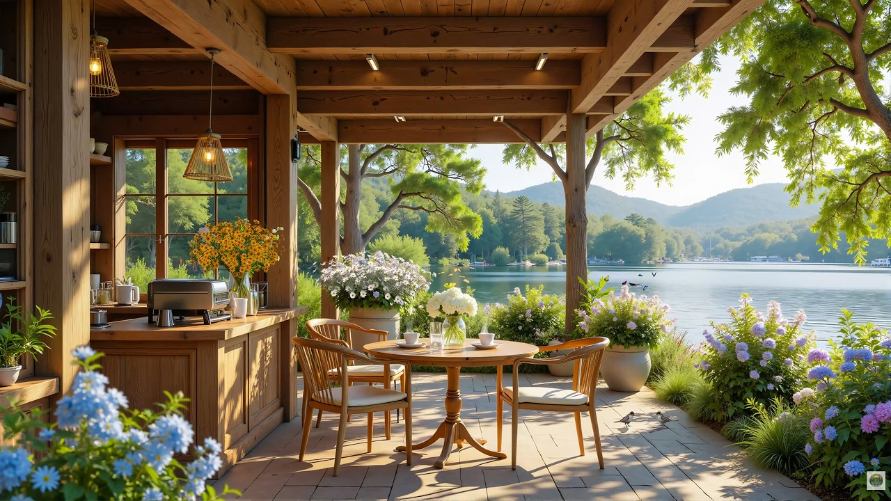 Smooth Piano Instrumental Music For Good Mood 🎹🍃 Cozy Cabin Ambience & Spring Piano Music