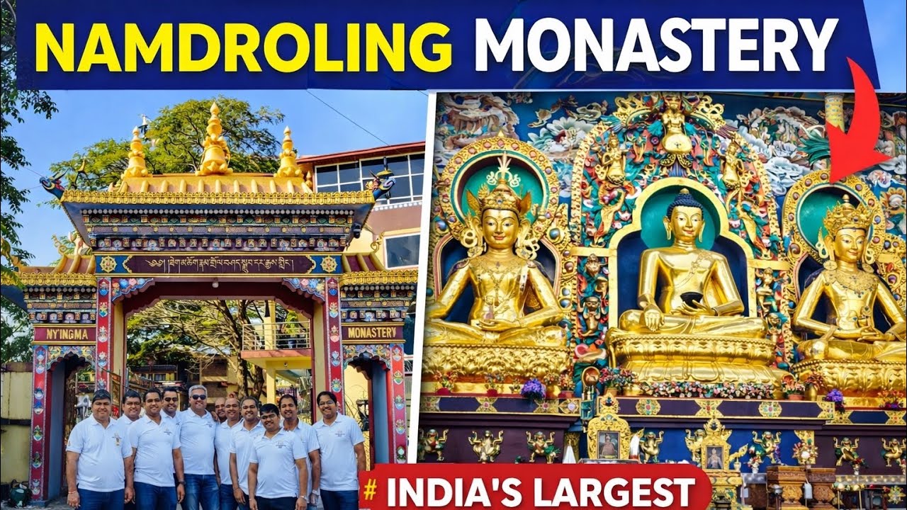 Must Visit Largest Tibetan Monastery 😍 | Namdroling Golden Temple #bylakuppe 