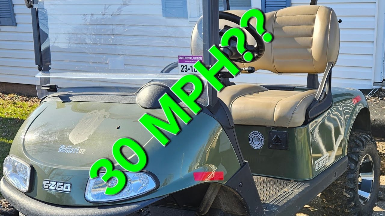 Быстрый EZ-GO RXV 30 миль в час!!!!!!! Часть 2