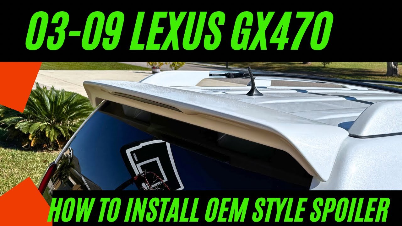 How to Install GX470 OEM Style Spoiler Trunk Wing
