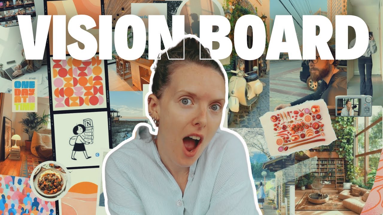 Comment créer ton vision board 2025 | je te montre le mien en live :)