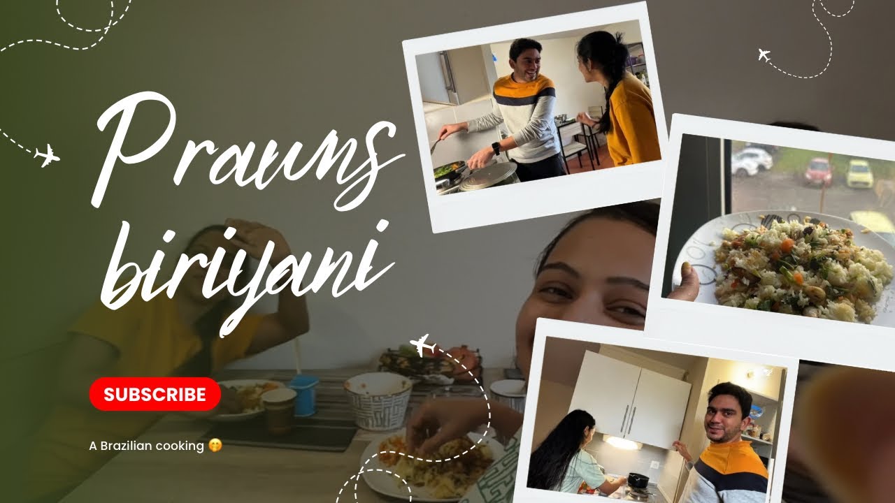 When a Brizilan makes kozhikoden biriyani 🫰🫰 | Prawns Biriyani | Nancy France | Lovesomeswish