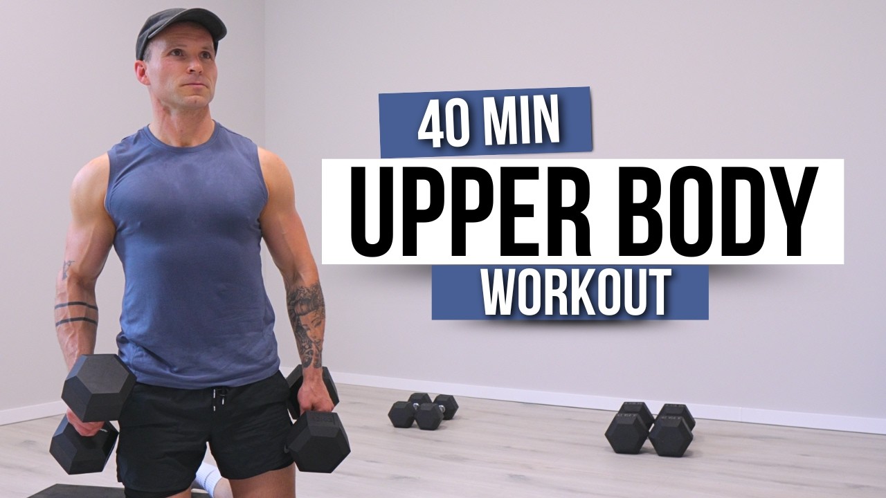 40 Min UPPER BODY DUMBBELL WORKOUT | Build Strength & Muscle (Straight Sets + Circuit)