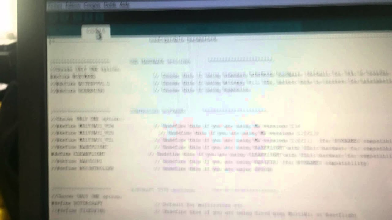 Config Arduino pour MW_OSD osdoge