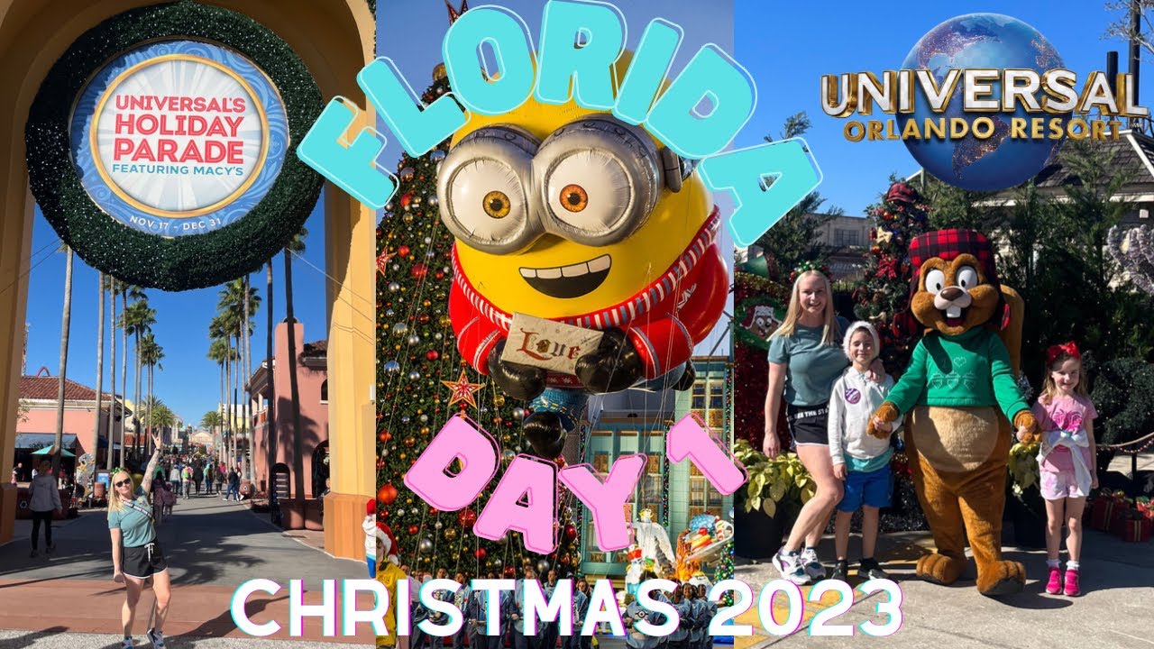 Universal studios Christmas week | Macy’s parade | Florida vlog