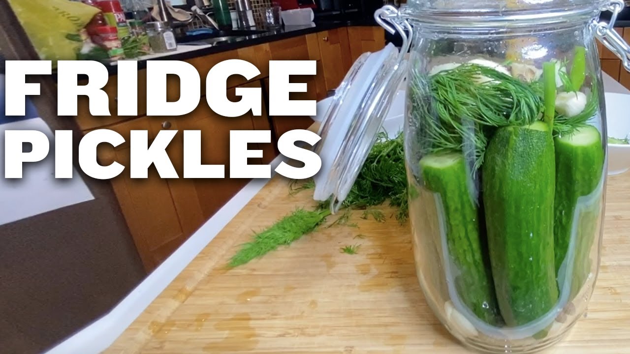 Fridge Pickles (HOMEMADE KOSHER DILL PICKLES + RECIPE)