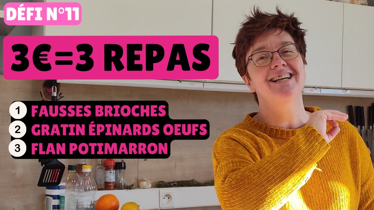 👍nouvelle vid&eacute;o : MANGER POUR 3 &euro; PAR JOUR | 3 recettes &eacute;conomiques, &eacute;quilibr&eacute;es et faciles  😊n&deg;11