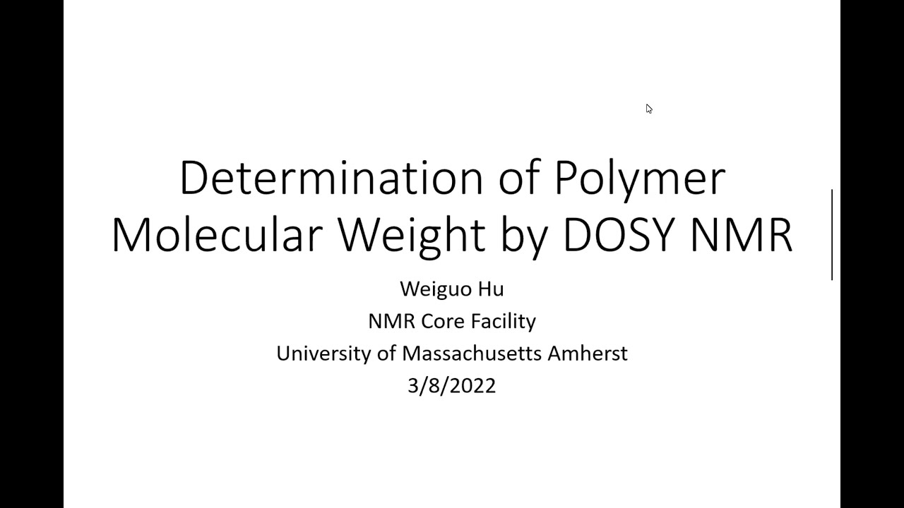 Core Facilities Seminar: NMR