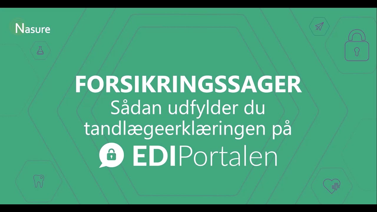 Sådan udfylder du tandlægeerklæringen på EDI Portalen