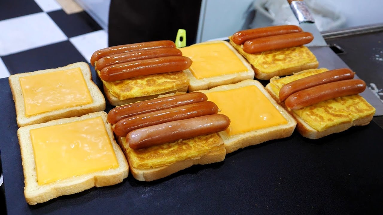 Wiener W&uuml;rstchen Toast - koreanisch street food