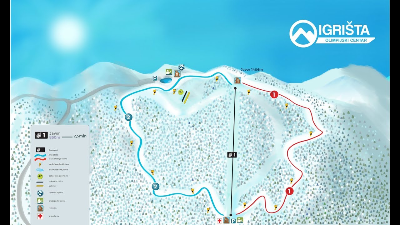 Ski centar Igrista Vlasenica crvena staza