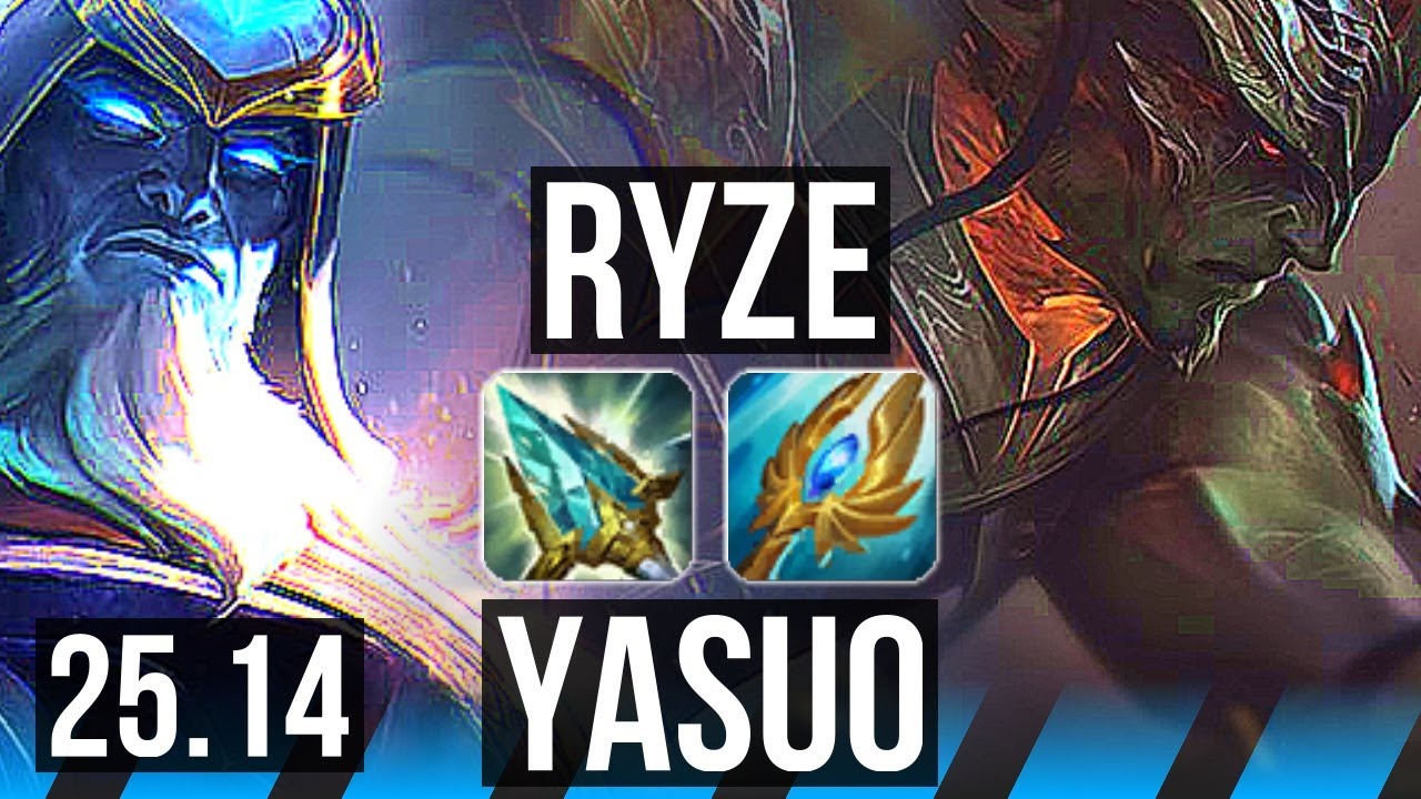 RYZE vs YASUO (MID) | KR Master | 25.14