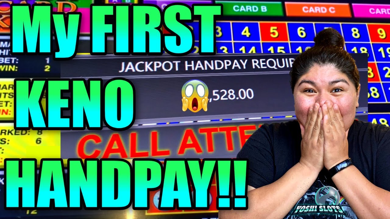 MY FIRST KENO HANDPAY!!! I HIT 8 OUT OF 8 on 4 CARD KENO!!! #kenonation