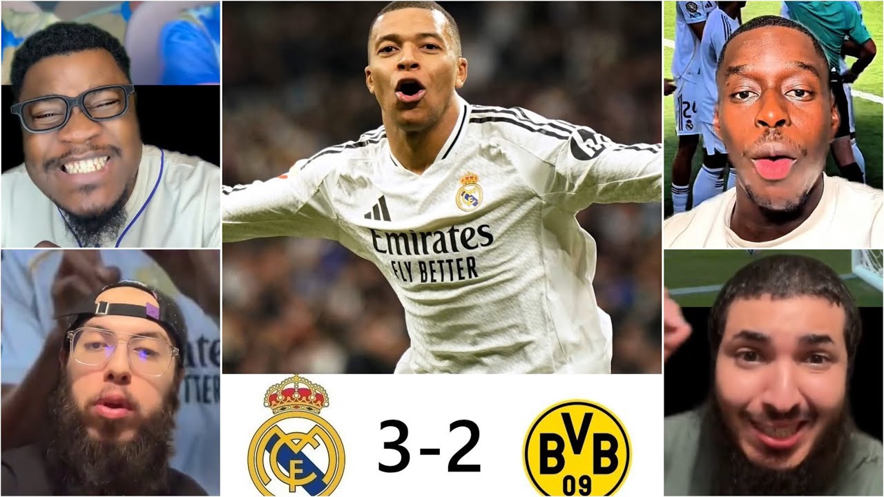 LES RÉACTIONS : RÉAL MADRID 3-2 DORTMUND (PSG - RÉAL EN DEMI 🥵)