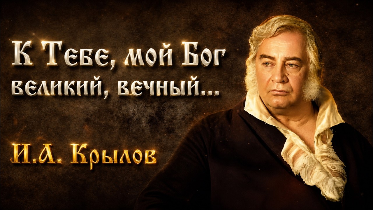 Стих «К Тебе, мой Бог...» | И.А. Крылов