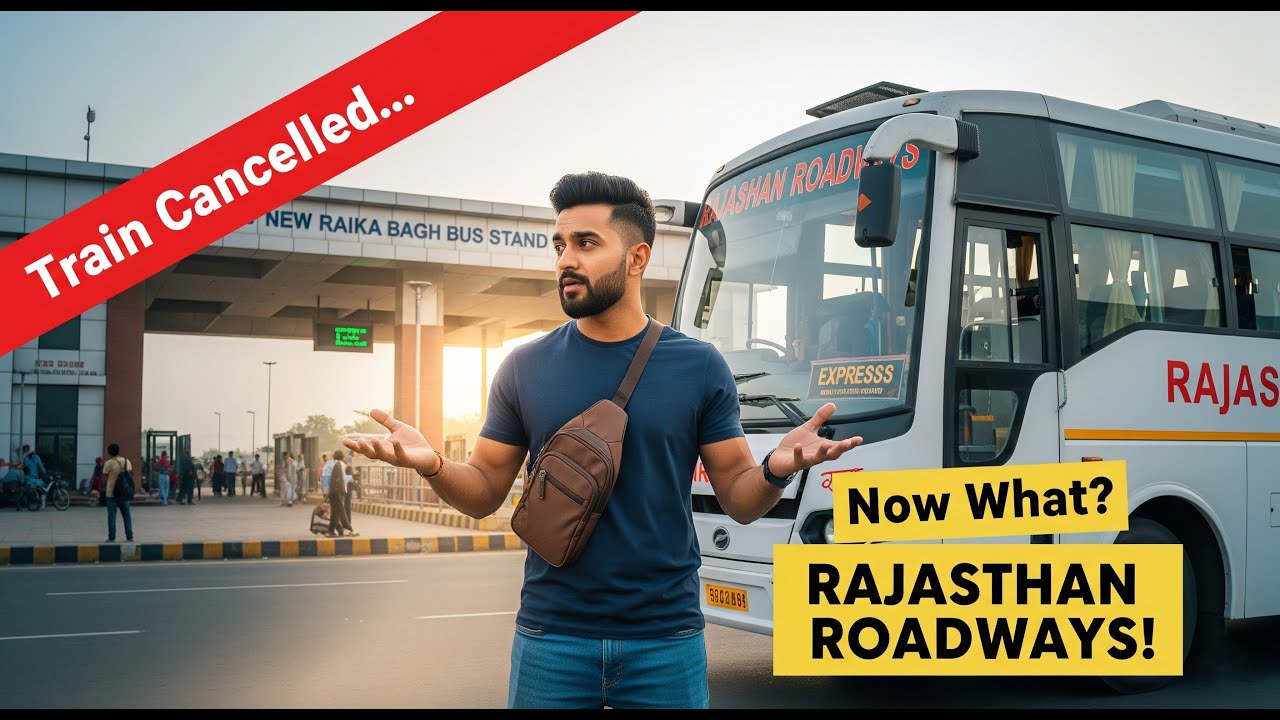 Jodhpur to Jaipur Bus Journey 🚌 | नया Raika Bag Bus Stand देखो! | Rajasthan Roadways Vlog