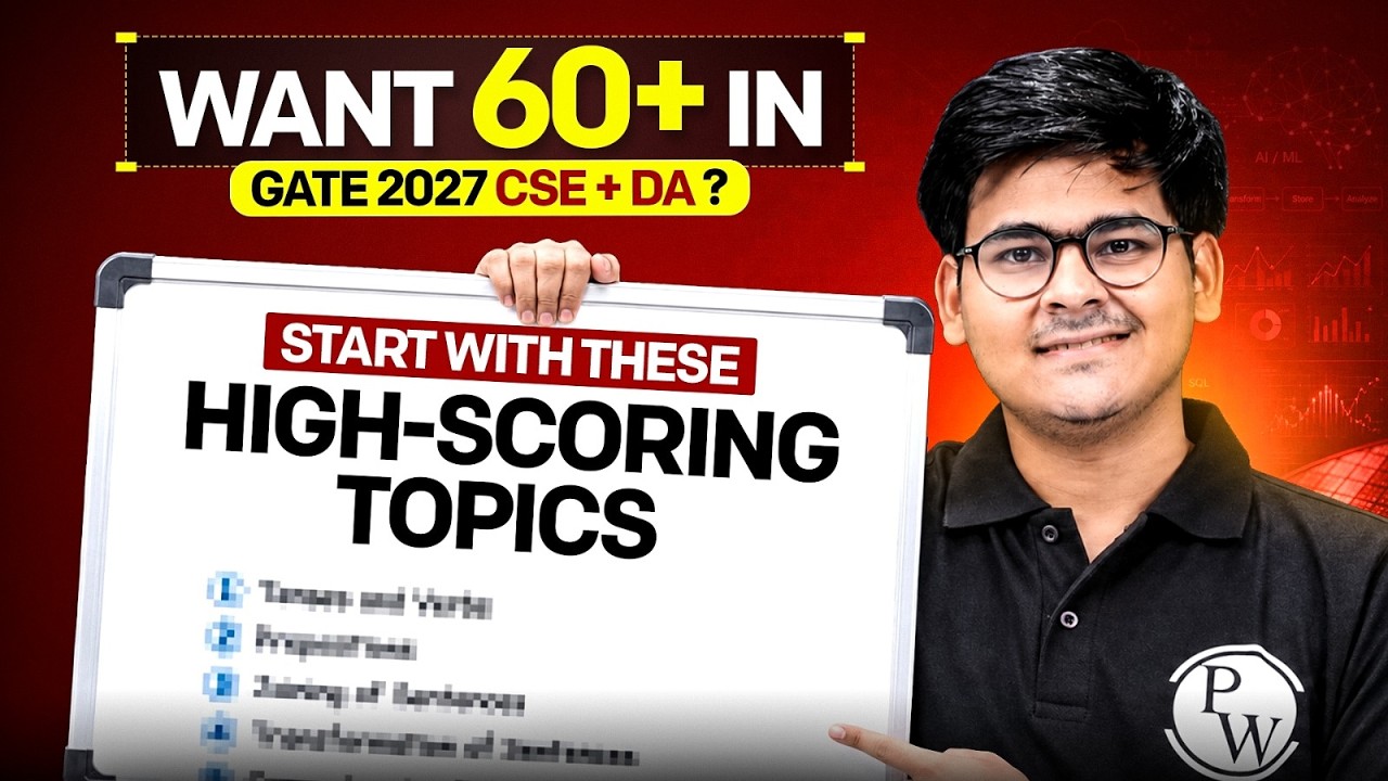 Want 60+ in GATE 2027? Start With These High-Scoring Topics! | CSE + DA