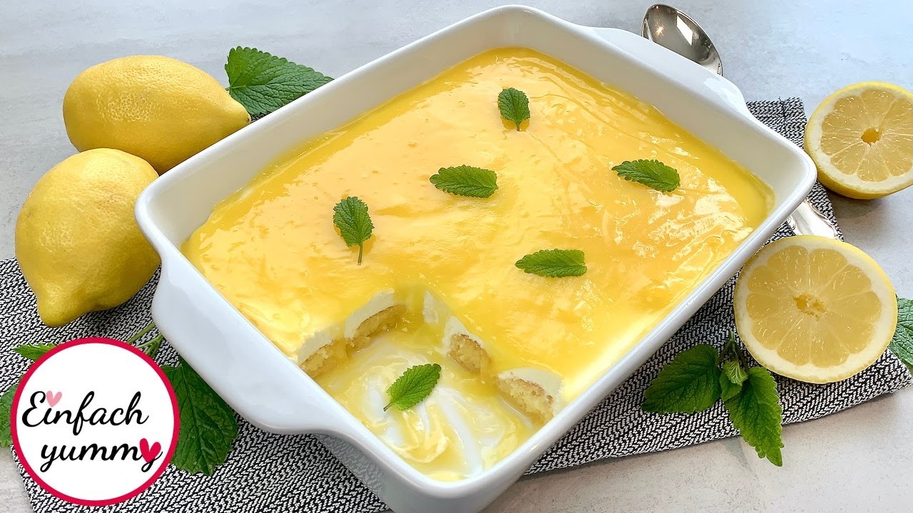 Zitronen Quark Tiramisu  (ohne Ei & Mascarpone)  Thermomix® TM5/TM6