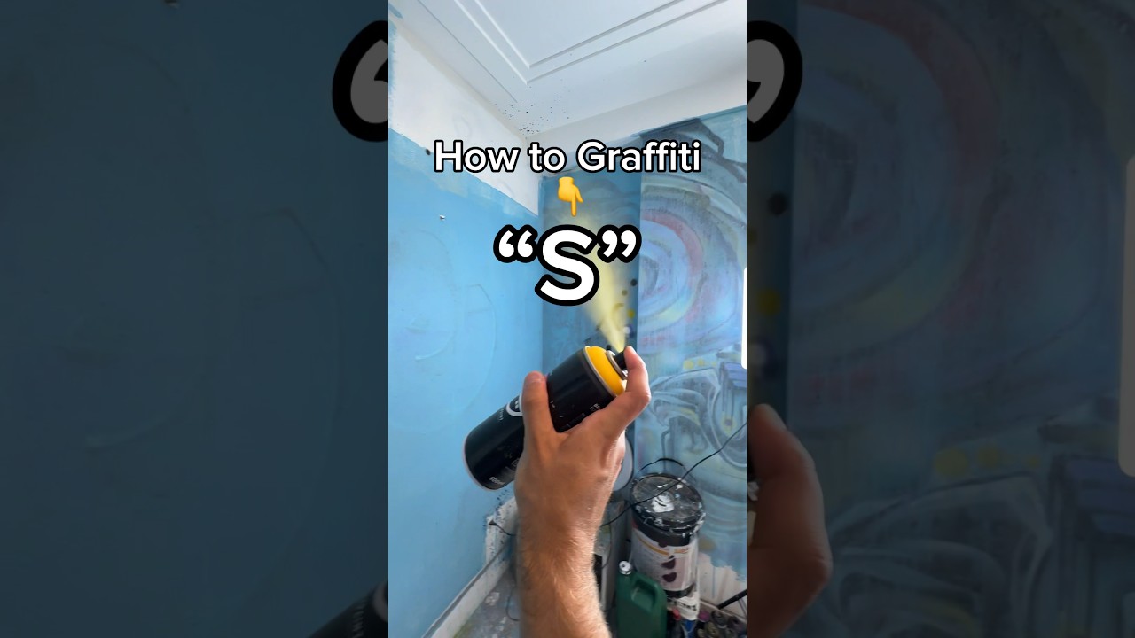 How to easy graffiti letter &ldquo;S&rdquo; 👈 #graffitialphabet