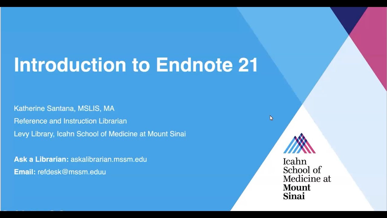 Introduction to EndNote 21