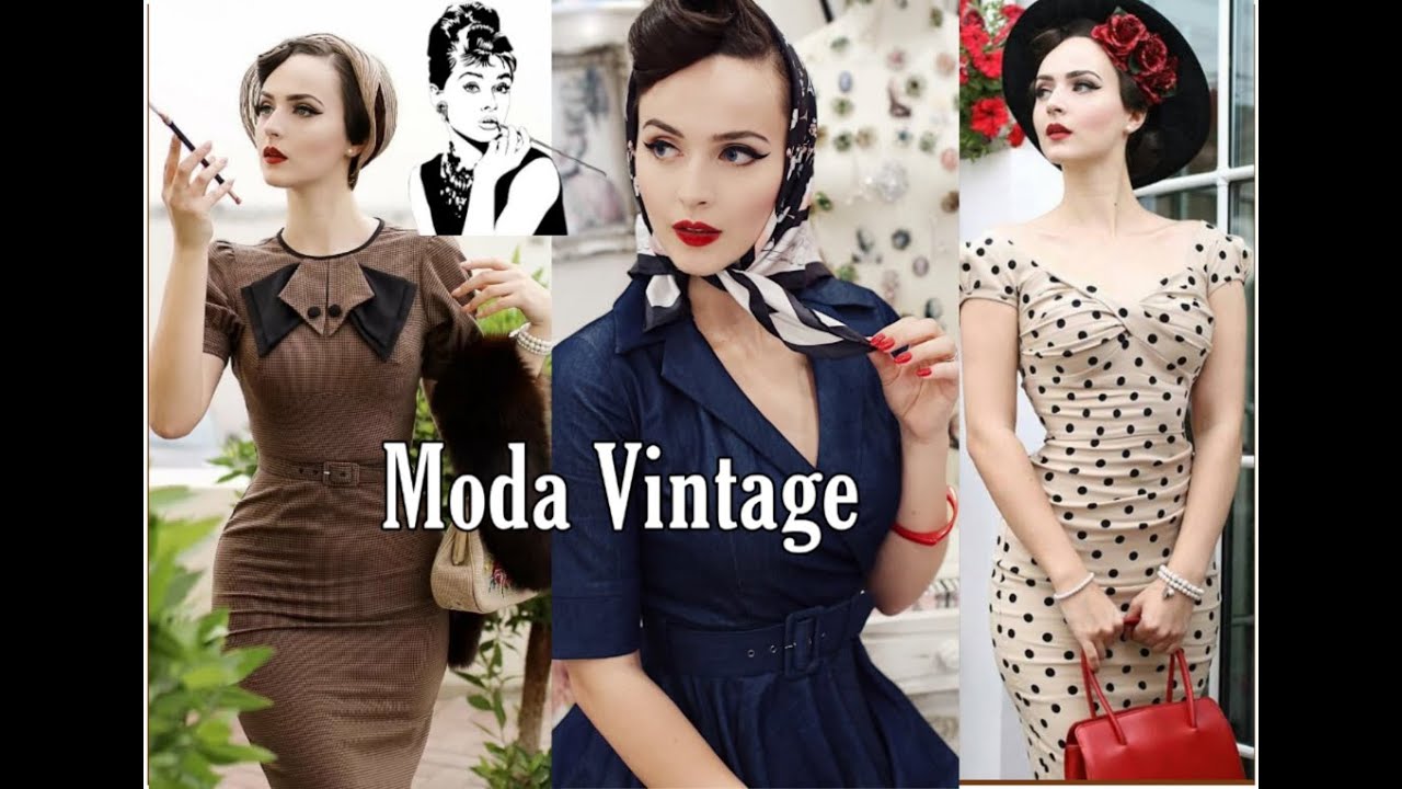 Moda Vintage Inspiraci&ograve;n en Outfits Vintage Moda y Estilo Mujer Looks Vintage