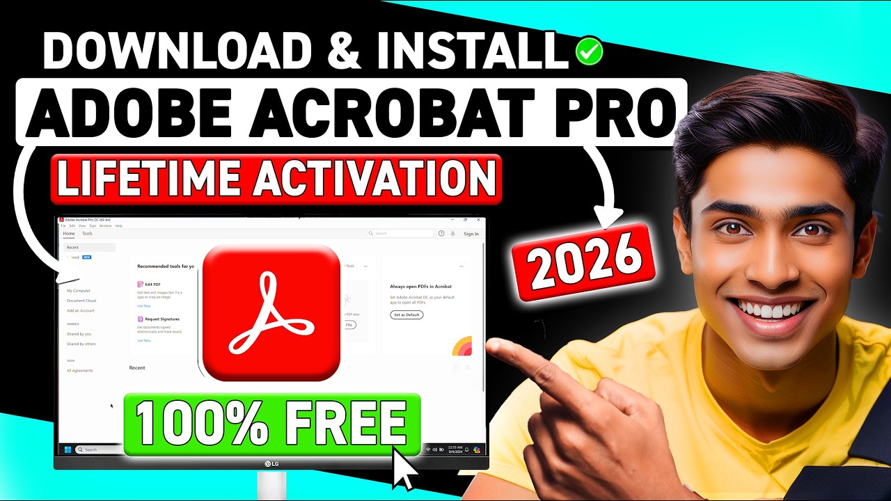 Как бесплатно загрузить Adobe Acrobat Pro на ПК, MAC и ноутбук (2025)