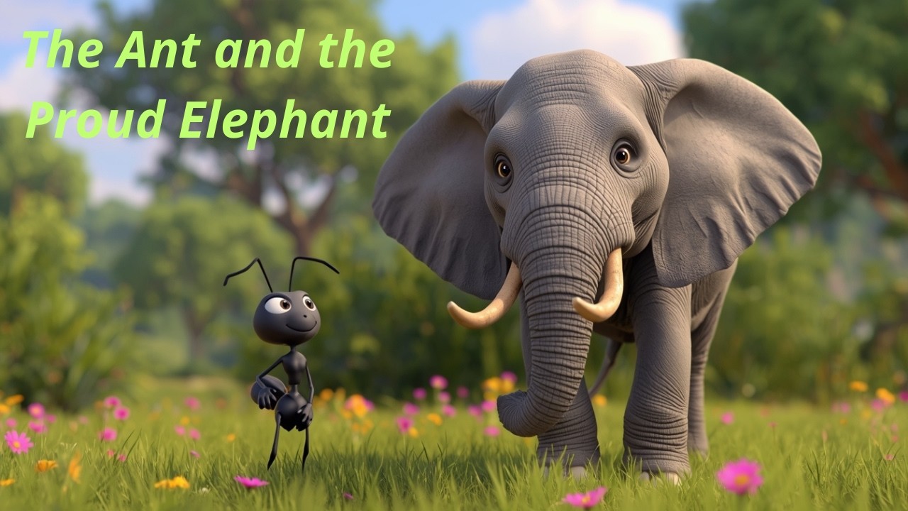 The Ant and the Proud Elephant -  A Moral Animal Story For Kids🐜🐘
