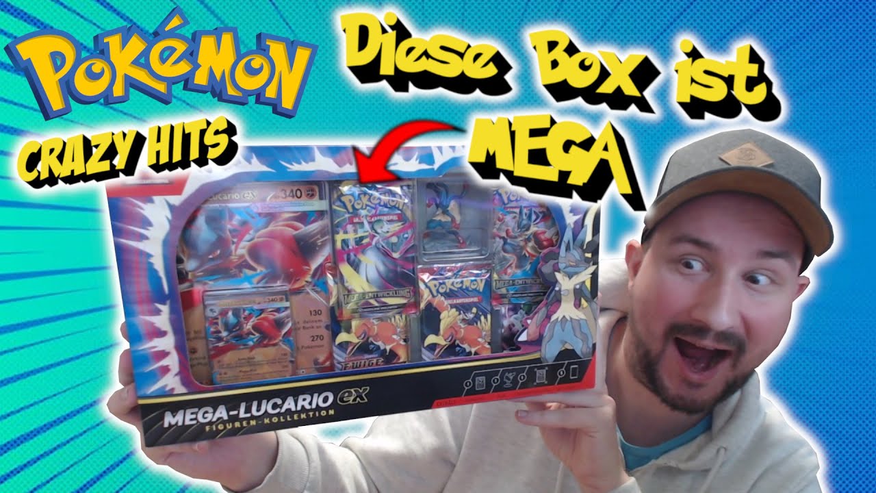 Pokémon MEGA LUCARIO ex FIGUREN KOLLEKTION ist MEGA CRAZY so viele HITS in der Box - Booster Opening