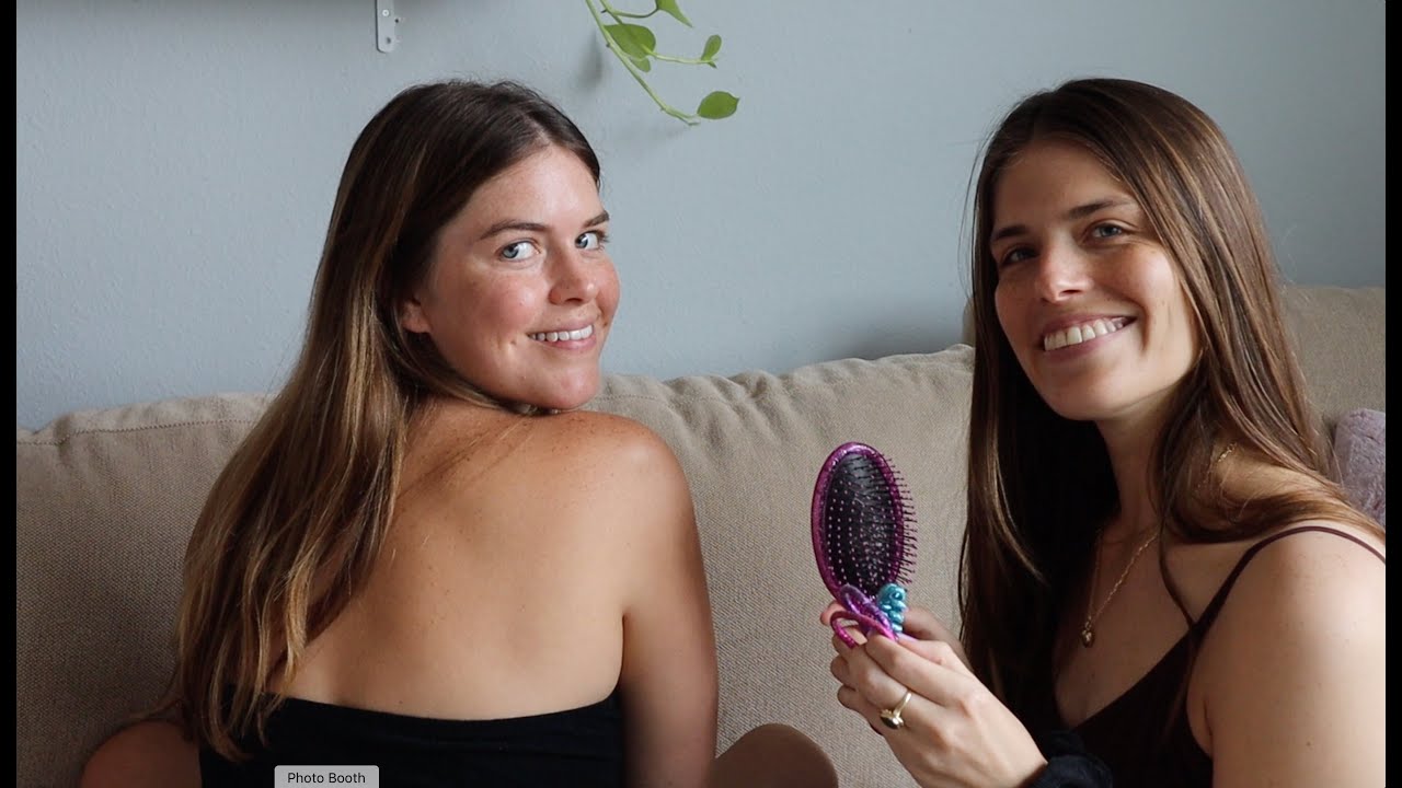 ASMR | Tingly hair play ~ doing fun hairstyles on my sister (hair brushing & whispers)