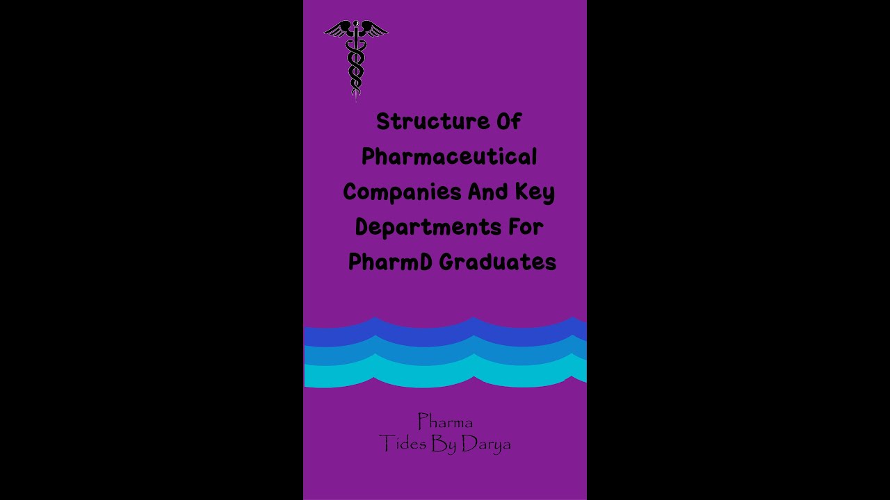 Structure Of Pharmaceutical Companies And Key Departments For PharmD Graduates