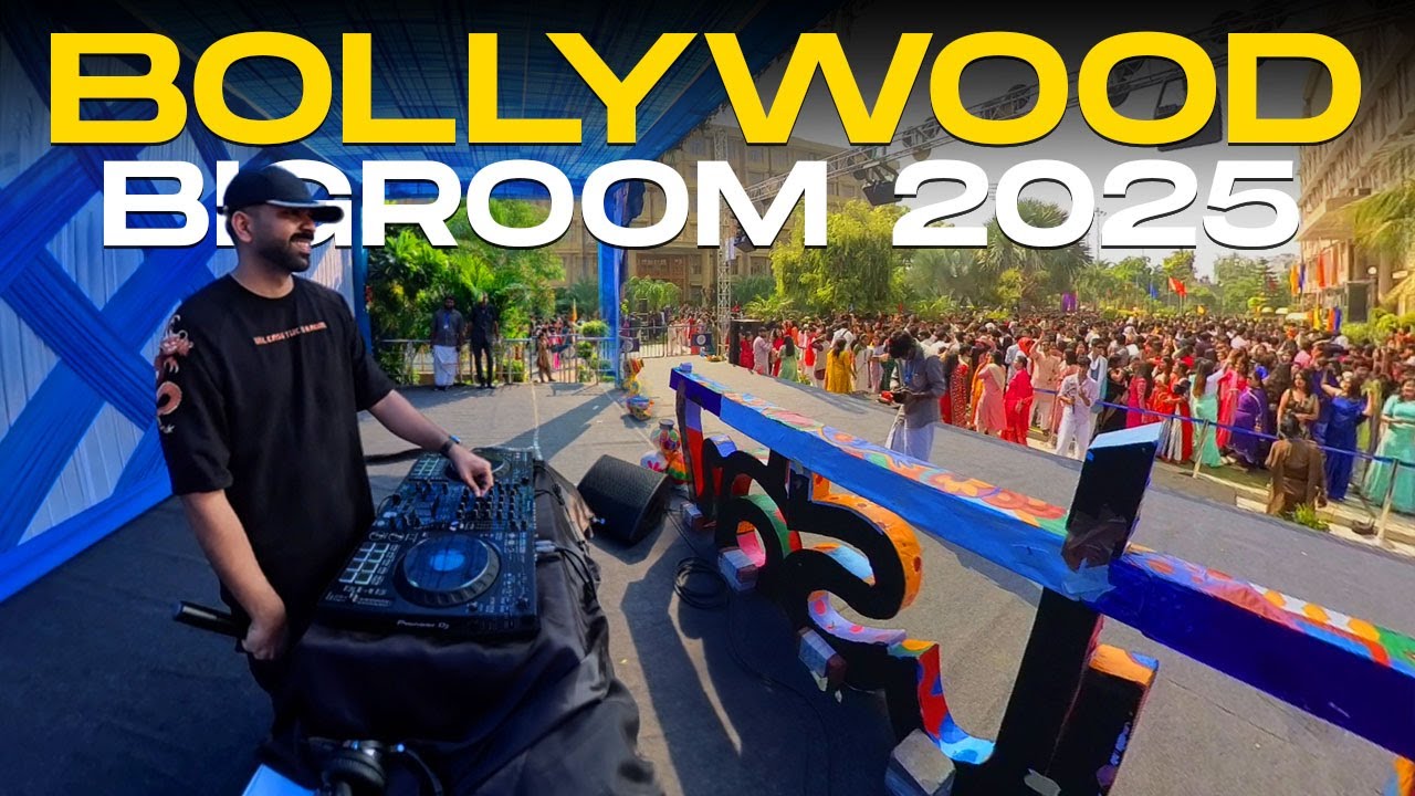 BOLLYWOOD BIGROOM MASHUP PACK 2025 | EDMVANS Playing LIVE at Christ University BHASHA UTSAV