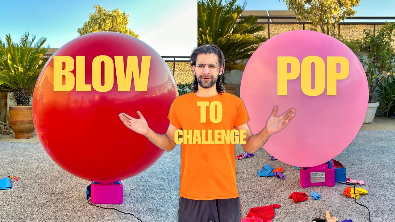 Blow Until Pop Balloons Popping Challenge!