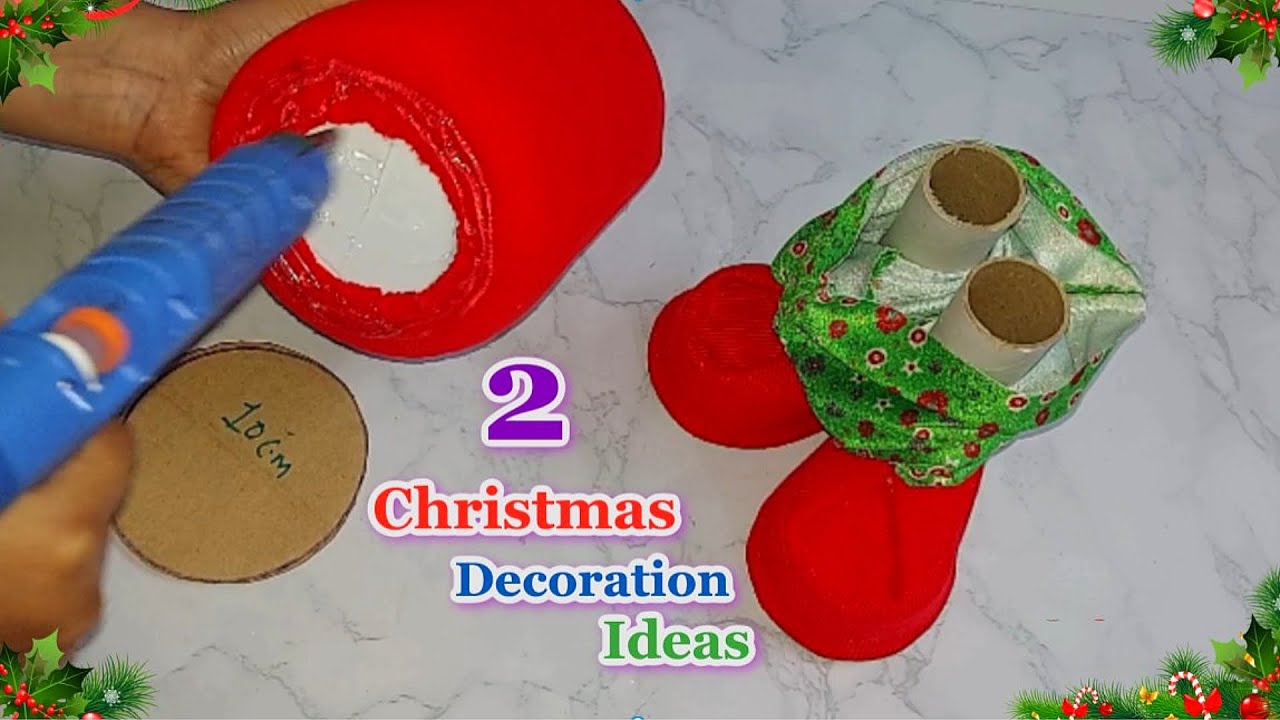 2 Genius Christmas Decoration idea from waste Ordinary Materials | DIY Christmas craft idea🎄