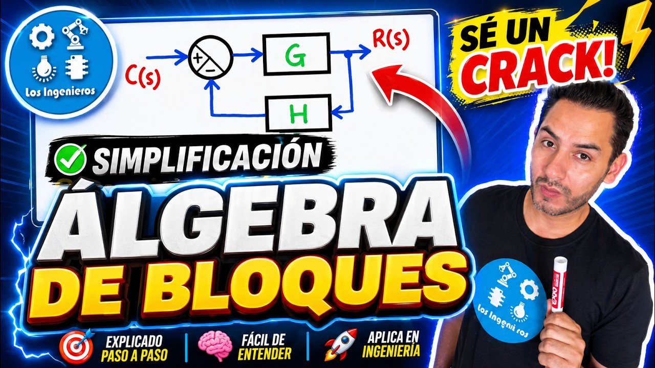 ✅DIAGRAMAS a BLOQUES SIMPLIFICAR con ÁLGEBRA(1 de 2) |Sé un CRACK❗️💯😎 | Teoría del Control